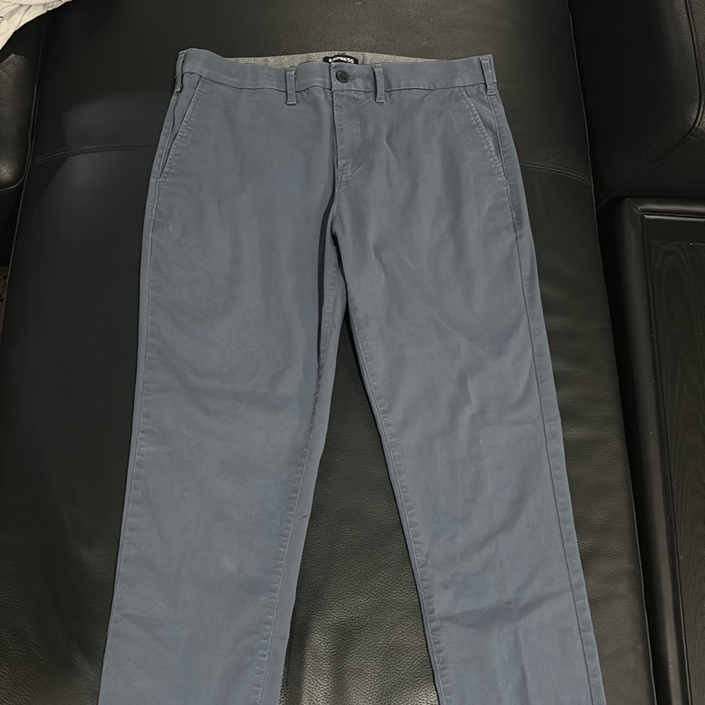 Express Mens Pants Blue 33x30 Slim Dress Pant